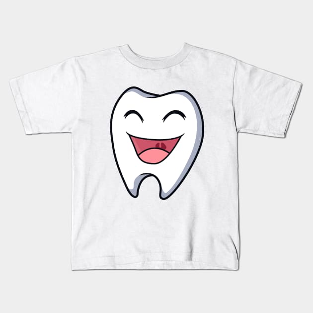 Kawaii Zahn Kids T-Shirt by Modern Medieval Design